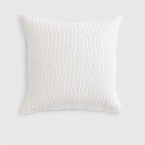 Quince European Linen Cotton Stitch Euro Sham Set White